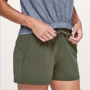 Lululemon Camo Green On The Fly Short